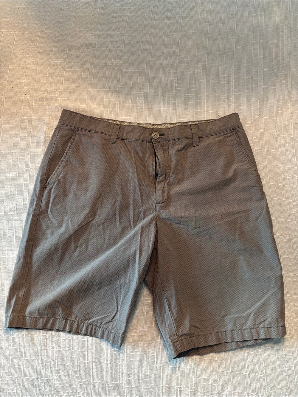 English Laundry Men's Gray Flat-Front Chino Shorts